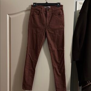 Joe's Jeans Brown Skinny Fit Tapered Leg